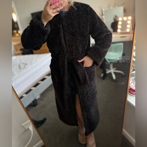 H&M Black Teddy Jacket